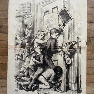 Thomas Nast, Harper's Weekly, Antique Print, Woodcut Engraving